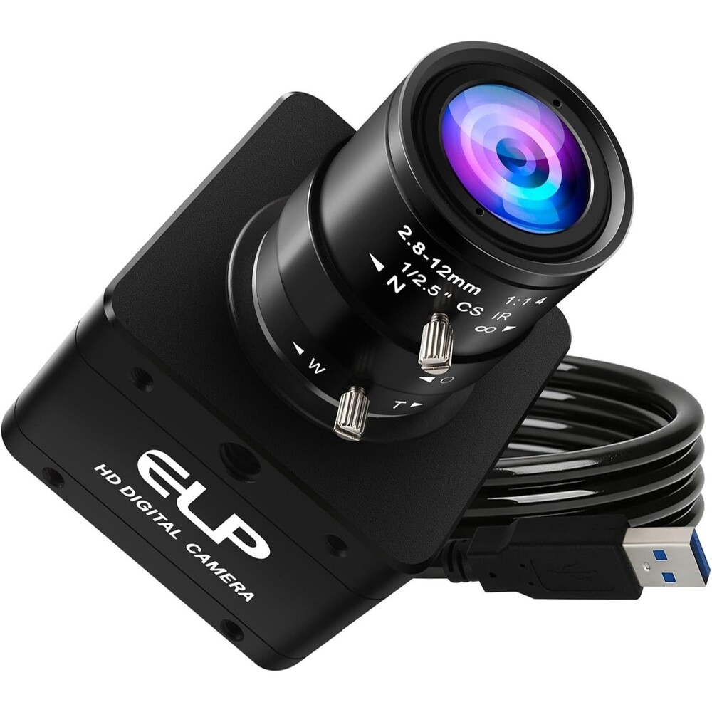 ELP High Speed Global Shutter USB3.0 Zoom Camera, 720P/200fps, 1200P/120fps, USB